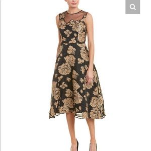 The ultimate black and gold cocktail dress